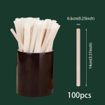 50TK/100TK &Ouml;koloogilised Bambusest Kohvisegajad - Joogid Kohv Tee Espresso jaoks, 13,97 cm