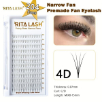 4D 0.07 204 Valet Ripsmed Kitsas Tipud Terav Tip Vol&uuml;&uuml;m Ripsmepikendused, 4D 0,07 D MIX8-15MM