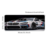 Kiire D&uuml;naamiline V&otilde;idus&otilde;iduauto Hiirepadi - Suur Libisemiskindel Looduslik Kummist Gaming Matt., 35,4 * 15,7 colio (90x40 cm)