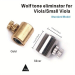Sa Oled S&uuml;ndinud T&auml;heks - Professionaalne Viiuli Hundiheli Eliminator, Metall/Messing Aksessuaar Parandatud Helikvaliteedile, Smuikas / altas Wolf Sound Eliminator standartinis modelis (auksinis / sidabrinis atsitiktinis)
