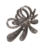 Vintage Rhinestone Lipsuveering, Unikaalne Ebakorrap&auml;rane Ilutulestiku Pross.