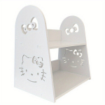 Sanrio Hello Kitty Kuromi Puidust Laua Korraldaja, Mitmefunktsionaalne Kawaii Riiul