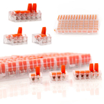 Kiirkinnituste komplekt Rosfix 75tk &ndash; Mitmeotstarbeline, Plastikust hoiukarp, 250V, 32A