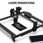 Kohandatud Anodeeritud Alumiinium CNC Laser Graveerimiseks - 8,38x5,33 cm &Otilde;huke Plaat, 100 vnt blizgios juodos spalvos