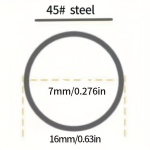 &Otilde;mblusteta Terasest &Uuml;mmargune Toru 45# S&uuml;sinikterasest Toru OD 16mm ID 7mm T&auml;ppistoru Poleerimine L&otilde;hkemiskindel Veetoru
