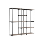 Garderoob, SONGMICS, 182x43x182 cm, Must,