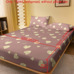 1tk Punane Armastus Print Liibuv Voodilina, S&uuml;gav Tasku., XX Fitted Sheet-Sweet Heart