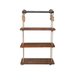 Riiul GAR005, pruun/must