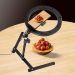 26.01cm LED ringvalgusti koos statiivi ja USB-toitega