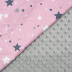 Mumsbest Beebi Minky T&auml;pp Tekike T&uuml;drukutele Ja Poistele., Rožinė-pilka-DT18