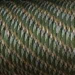8/16/31 meetrit 4mm 7 soontega telkord rihmaks matkak&ouml;is pesun&ouml;&ouml;r koerarihm DIY k&auml;sit&ouml;&ouml;ks, Green Camo