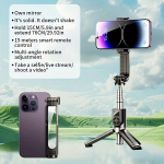 Selfie Kinnihoidja V&auml;rvivalik 76CM Teleskoopkolmjalg Peegel Nutikas Pult.