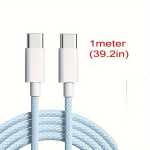 C T&uuml;&uuml;pi C 60W 2m/1m Iphone 15 Plus Pro Max Kiudkaabel Andmekaabel Kiirlaadimiseks