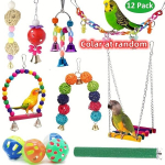 12tk/komplekt Papagoi M&auml;nguasjade Komplekt - Kiik, Rippsild, Kellad ja Pall.