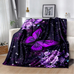 Pehme ja Hubane Liblika Lilleline Flanellpleed Naistele!, 150x200 cm