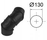 Universaalne reguleeritav kurv, millel on 2 revisjoniga. Mustast metallist 2 mm. D-130 mm.