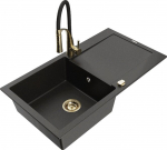 Graniidist k&ouml;&ouml;givalamu Mexen Leo koos segisti ja sifooniga, Metallic black/gold+Black/Gold