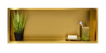 WALL-BOX ONE kuldne / messingist - &uuml;he riiuliga kuldne 90x30x7 cm