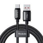 MCDODO USB-C KIIRLAADIMISKAABEL SAMSUNGI XIAOMI TYPE-C TELEFONILE, 6A, 120W, 2M, LED