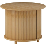 &Uuml;mmargune abilaud panipaiga ja l&uuml;kanduksega, bambus, &Oslash;60 x 45 cm, kandev&otilde;ime kuni 20 kg, Natūrali mediena
