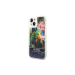 Guess GUHCP14MLFLSB iPhone 14 Plus 6,7" niebieski|blue hardcase Flower Liquid Glitter