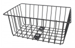 BP-1 Black Bicycle Basket Rear Shopping Basket Wire Basket Luggage