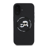 Telefonikate - KARL LAGERFELD - iPhone 16 - Silikoon - Ainu disain - Karl ja Choupette pea
