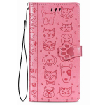 Telefoni&uuml;mbris Cat-Dog Samsung A566 A56 5G roosa