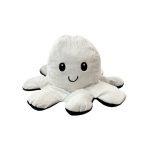 Suur kahepoolne kaheksajalg Tik Tok Octopus 27cm - valge/must