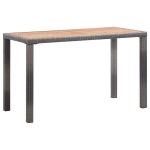 vidaXL aialaud antratsiithall ja pruun 123 x 60 x 74 cm, akaatsiapuit