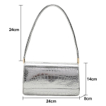 Naiste kotid, kevadine uus mood &uuml;he &otilde;lakott kaenlaalusega v&auml;ike moodne kott PU kaenla kott, h&otilde;bedane