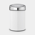 Kahjustatud pakendiga toode. Pr&uuml;gikast Touch Bin&reg;, 3L, valge, Brabantia