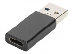 ASSMANN USB-C Adapter T&uuml;&uuml;p A kuni T&uuml;&uuml;p C, 3A, 5Gb/s, 3.0 Versioon, must