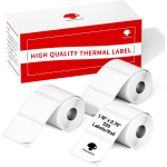 Phomemo termotr&uuml;kisildid M110/M221/M220/M120/M200 printerile, valged ruudukujulised isekleepuvad., 3 pakuotės