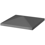 Outsuuny asenduskatus lehtmaja 3 x 3 m, veekindel lehtmaja katus, asenduskate aiamaja lehtmaja jaoks, varuosad Oxfordi kangast, 370 g/m&sup2;, tumehall, Tamsiai pilka