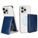 PU Kunstnahast Mobiiltelefoni Magnetkaart Hoidja &Otilde;huke Krediitkaardi Hoidja.