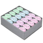 Kokkupandav sokkide hoiukarp 30x30x10 cm, hall