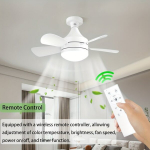 Lagi Ventilaator Lamp, 3 V&auml;rvi Temperatuuri kaugjuhtimisega.