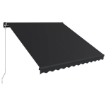 vidaXL k&auml;sitsi sisset&otilde;mmatav varikatus, 300 x 250 cm, antratsiithall