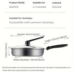 COOKER KING 10-tolline Kleepumatu Roostevaba Praepann Meev&otilde;rguga. , 10 colių - 26 cm