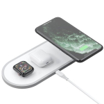 Juhtmevaba laadija Dudao 3in1 Qi Airpods / Apple Watch 38mm, valge