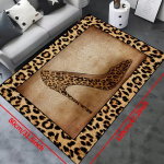 Libisemiskindel Leopardimustriga Vaip, Veekindel Siseteele ja Aeda, 78,74*119,38cm