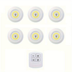 COB Kapivalgusti Komplekt 6tk Juhtmeta LED-kapp Lamp., Baltas