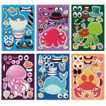 6/12 tk N&auml;o Kaunistamise Merelooma Puzzle DIY Kleebised Kleepsud., 6 lak&scaron;tai
