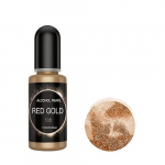 Tee-ise Ehte Tegemine: 10ml Metallik P&auml;rlmutter Pigment Alkoholi Vedelik V&auml;rvaineks Kunstitint., Raudonas Auksinis