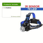 Paweinuo 30W LED Pealamp: V&otilde;imas, Akutoitega, USB Laetav, Digiekraan, Sobib Kalastamiseks, Matkamiseks, Jahiks - Mitte Veekindel., Priekinis žibintas B (18650 baterija)