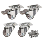 M&ouml;&ouml;blirattad, pehmest kummist rataste rattad &ndash; madala profiiliga p&ouml;&ouml;rlev ratas 360-kraadise pealisplaadiga, 100 naela