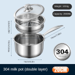 roostevabast terasest pott, 20 cm / 7,87 colio
