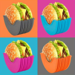 silikoonist burgerihoidjad, 4 tk