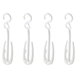 Kingakapid, riiulid ja pingid, plastmassist sussikonks, rattakingahoidja, vastupidav jalatsihoidjaga &uuml;hilduv rippuv kingahoidja, valge